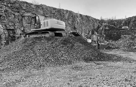 Rock crushing for DND granulars contract by Pittmans in 2020, Cartwright, Labrador